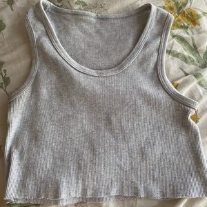 Brandy Melville gray ribbed muscle tank